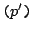 $ \texttt{(}p'\texttt{)}$