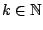 $ k\in\mathbb{N}$