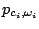 $ p_{c_i,\omega_i}$
