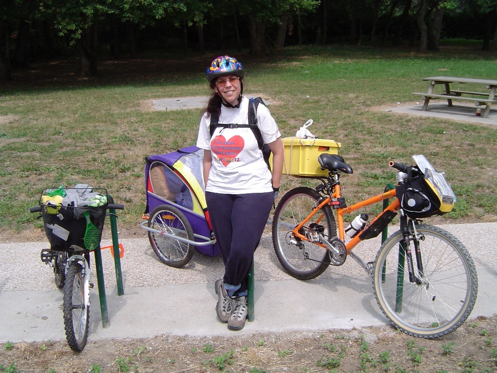 une pause sur le parcours
