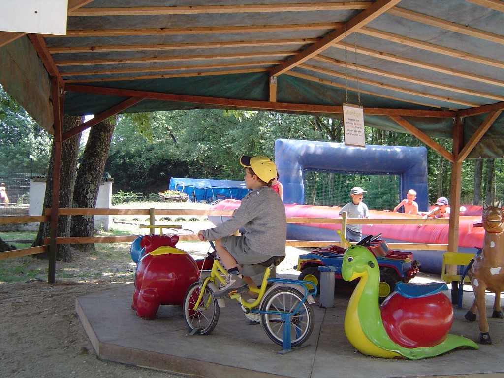vélo sur un manège