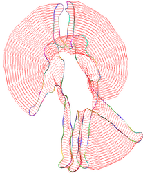 correspondence flow between two shapes