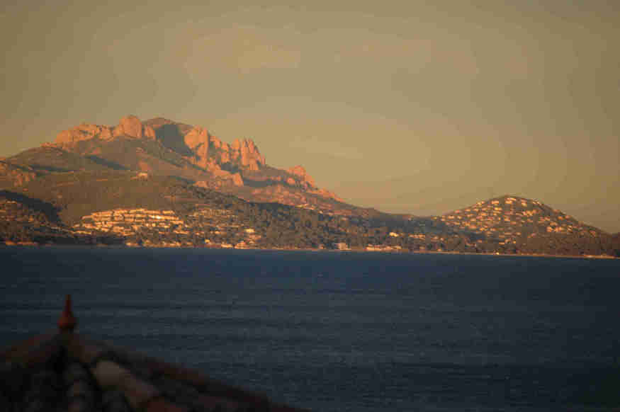 Coucher de soleil sur les Maures